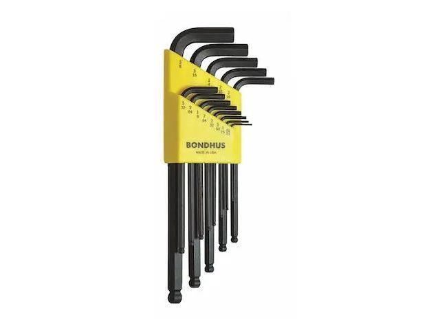 Bondhus 10937 Set of 13 Balldriver L-wrenches, sizes .050-3/8 Inch