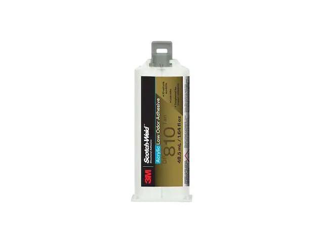 3M DP810 Acrylic Adhesive, DP810 Series, Tan, Dual-Cartridge, 1:01 Mix Ratio,