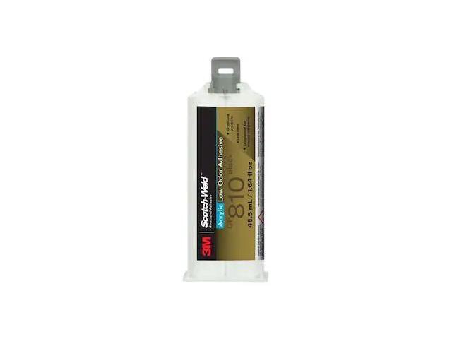 3M 810 Acrylic Adhesive, DP810 Series, Dual-Cartridge, 1:1 Mix Ratio, 20 min