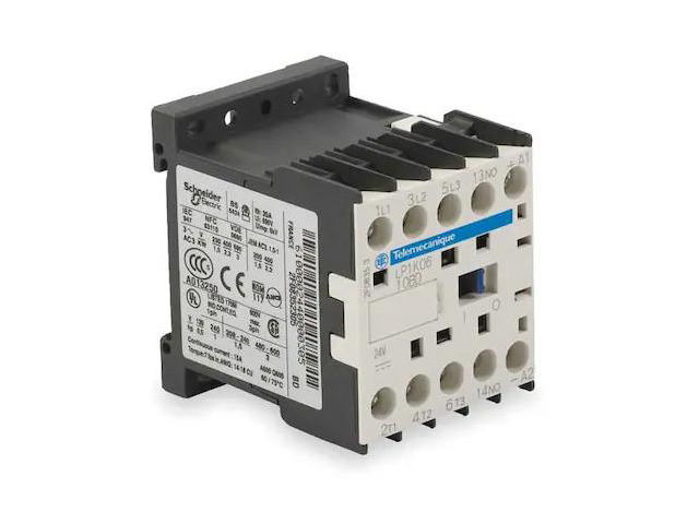 SQUARE D LP1K0910BD IEC Miniature Magnetic Contactor, 1NO, 24V DC, 3 P,