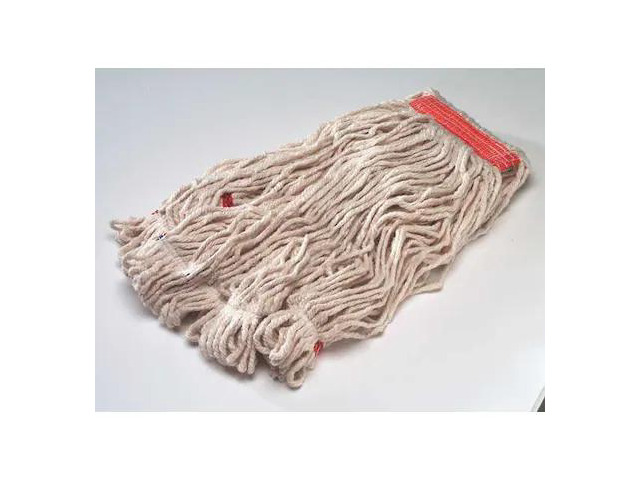 RUBBERMAID COMMERCIAL FGC11306WH00 1 in String Wet Mop, 20 oz Dry Wt, Slide On