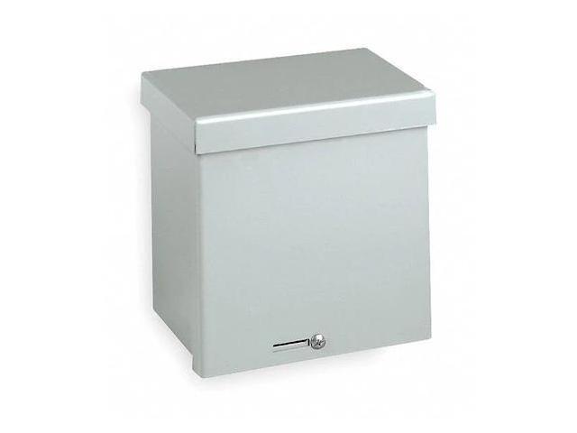 WIEGMANN RSC060806 Padlockable Hasp Electrical Enclosures, 8 in H, 6 in D, 6 in