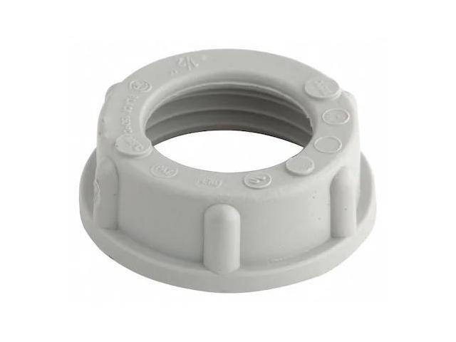 RACO 1402 IMC Bushing, 1/2 in, Threaded, Plastic, Plain, Gray