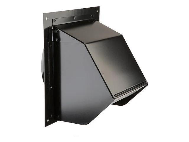 Broan 843BL Wall Cap Black for 6' round duct