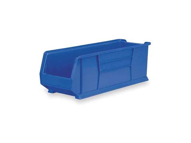 AKRO-MILS 30287BLUE Storage Bin, Plastic, Blue, 10 in H, 11 in W, 23 7/8 in L