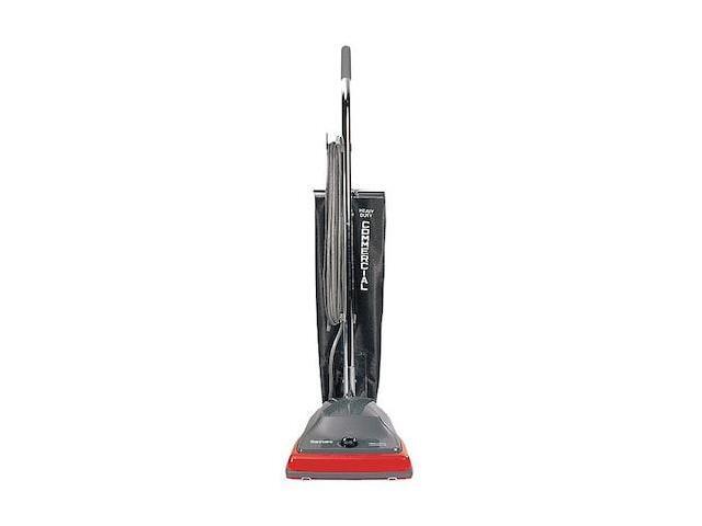 Eureka SC679J Sanitaire Commercial Lightweight Bag-Style Upright Vac 12lbs GY/Red