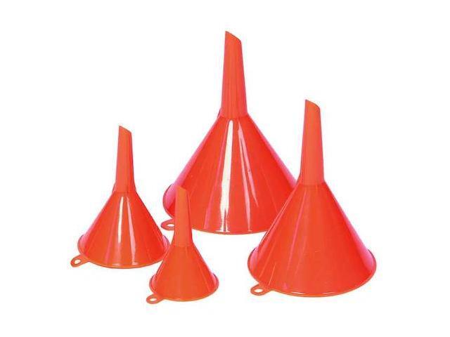 FUNNEL KING 32837 Funnel Set, 4 Piece, Polyethylene, includes 3/4, 2, 5 and 10