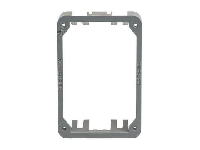 HUBBELL WIRING DEVICE-KELLEMS PFBRAC Adapter Collar, 1 Gang, Rectangular,