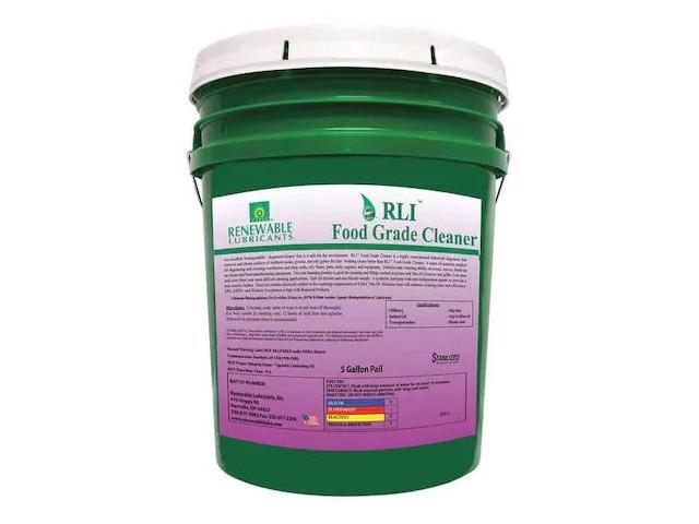 RENEWABLE LUBRICANTS 87814 Food Grade Cleaner, Pail, 5 gal, Fresh