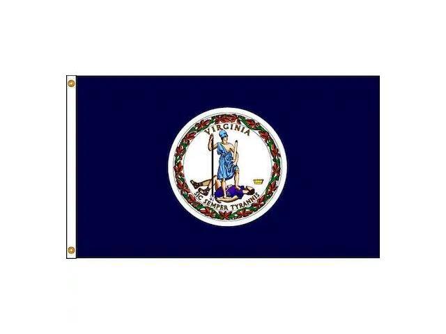 ANNIN FLAGMAKERS 145680 Virginia Flag,5x8 Ft,Nylon