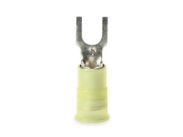 3M MNG10-10FBX Fork Terminal, #10 Stud Size, 10 AWG, 600 V, Nylon Insulated,