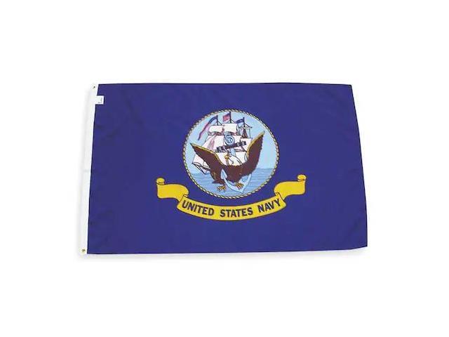 ANNIN FLAGMAKERS 439030 Navy Flag,3x5 Ft