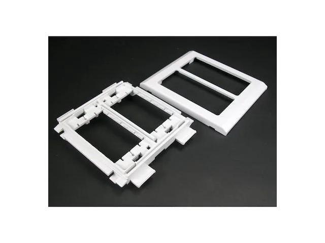 Wiremold 5450 Raceway Device Bracket Fitting, Two Gang, Ivory,