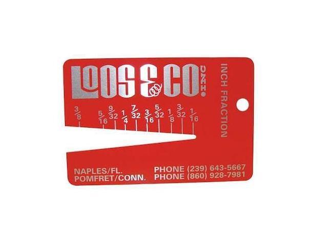 LOOS GA-4 Locoloc® Cable Diameter Gauge,1/16 to 3/8