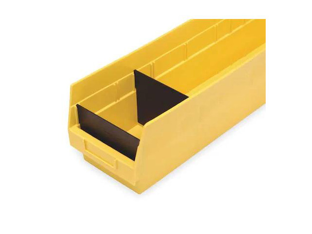 QUANTUM STORAGE SYSTEMS DSB207/208/214 Plastic Divider, Black, 6 5/8 in L, 1/2
