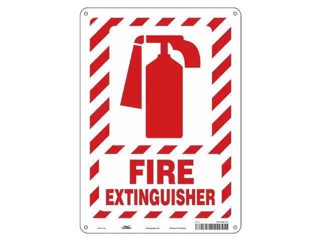 CONDOR 469W94 Safety Sign, 14 in Height, 10 in Width, Aluminum, Vertical