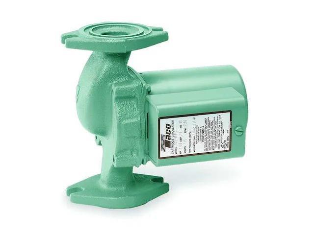 TACO 008-F6 Hydronic Circulating Pump, 1/25 hp, 115V, 1 Phase, Flange Connection
