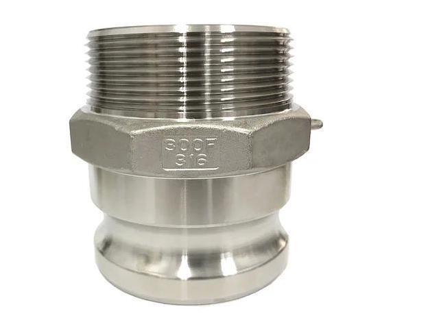 ZORO SELECT 3LX57 3' Male Adapter x MNPT 316 SS Adapter