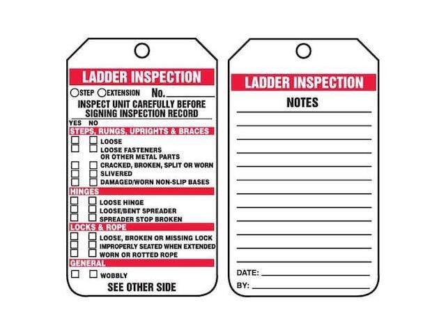 ACCUFORM TRS340CTP Inspection Tag,5-3/4 x 3-1/4,PK25