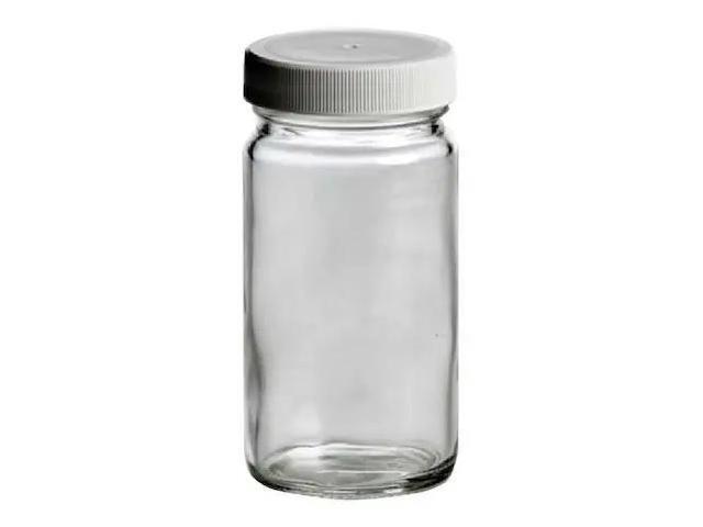 QORPAK 239555 Glass Bottle,4 oz.,Clear,PK24
