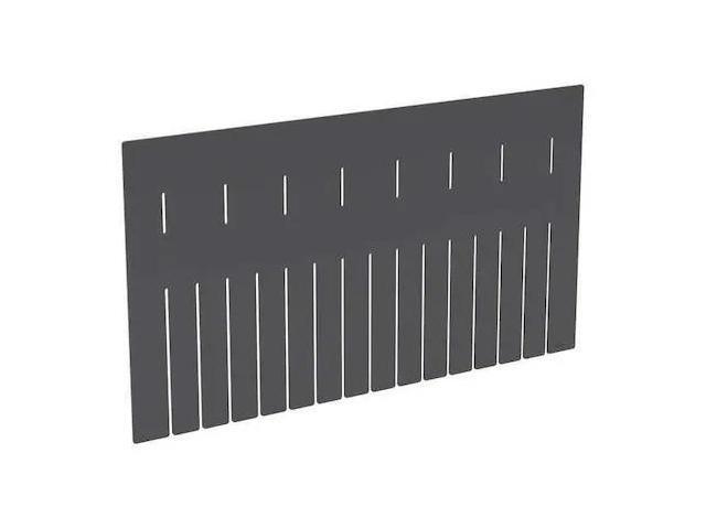 AKRO-MILS 42222 Industrial Grade Polymer Divider, Black, 20 1/2 in L, 11 5/16