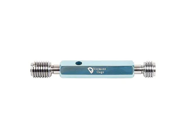 VERMONT GAGE 301143540 Go/No Go Plug Gage Assy,9/16-12 UNC 2B
