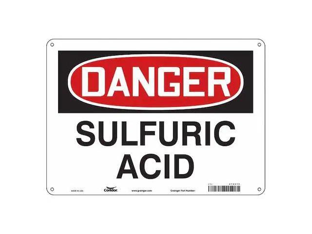 CONDOR 470V79 Safety Sign, 10 in Height, 14 in Width, Polyethylene, Horizontal