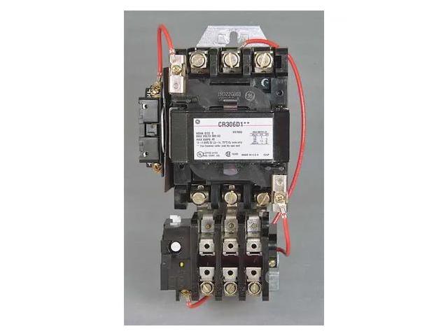GE CR306D002 Magnetic Motor Starter, Non-Reversing, 120V AC, 3 P