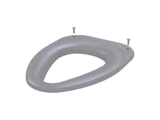 BESTCARE WH-LRSC-Gray Toilet Seat Without Cover, Plastic, Elongated, Gray