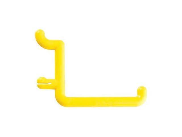 FUNCTIONAIRE 25-FH4-2 Locking Pegboard Hooks,2in. L,Plastc,PK25