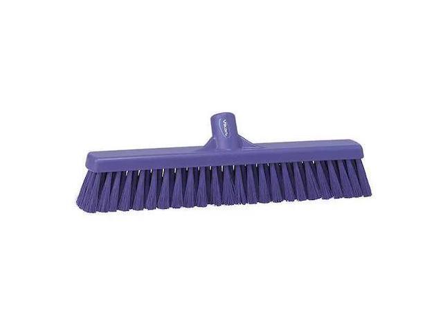 VIKAN 31748 16 in Sweep Face Broom Head, Soft/Stiff Combination, Synthetic,