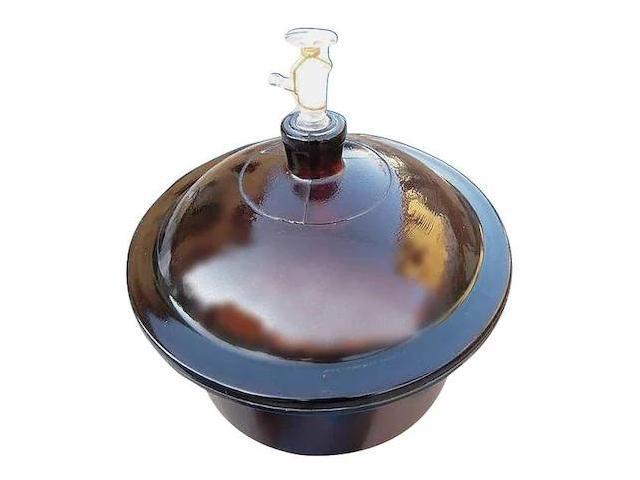 LAB SAFETY SUPPLY 5YHV5 Vacuum Desiccator,Glass,Amber,I. D. 300mm