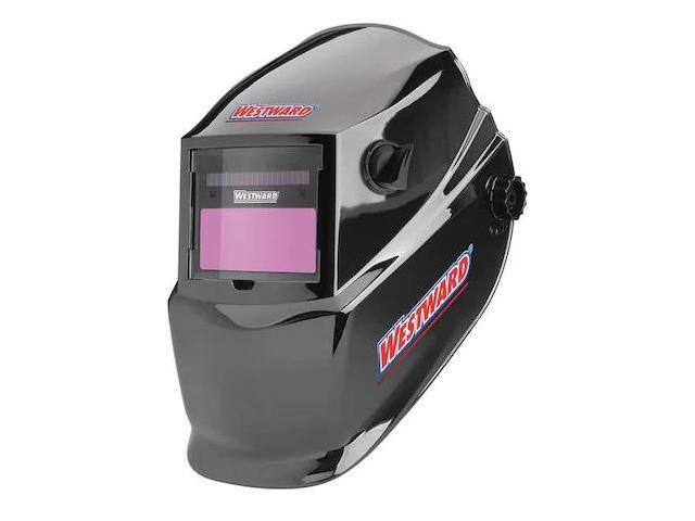 WESTWARD 33N556 Auto Dark Welding Helmet, 4, 9-13, Black
