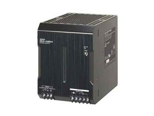 OMRON S8VK-G01512 DC Power Supply, 100/240V AC, 12V DC, 15 W, 1.2 A, DIN Rail