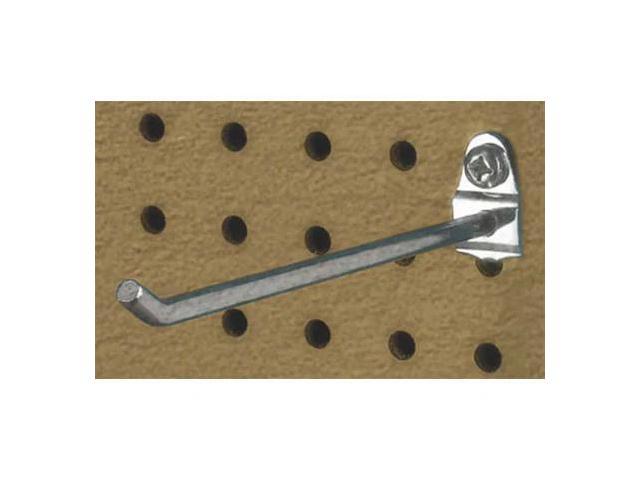 Triton Steel Single Rod Pegboard Hook Bright Zinc Steel 71613