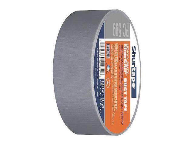 SHURTAPE PC 009 SIL-48mm x 55m-24 rls/cs Duct Tape,9 mil,Silver,PK24