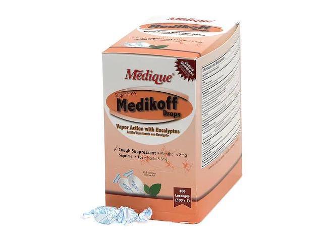MEDIQUE 10903 Cough Drops, Lozenge, 5.8mg, PK300