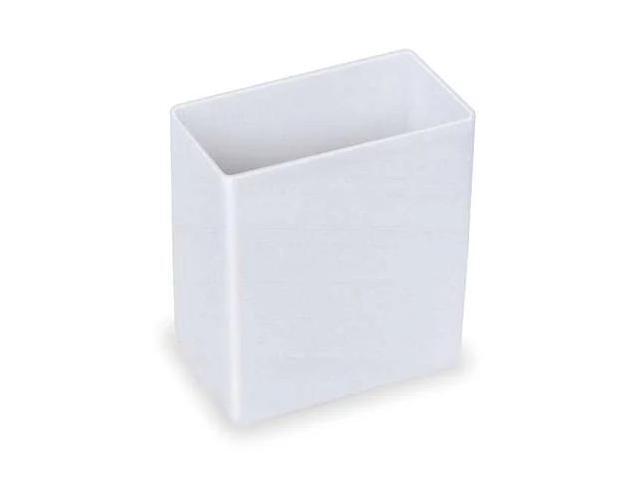 AKRO-MILS 30101 Small Clear Plastic Bin Cups, Smooth, 2 in L x 3-1/4 in W x 3