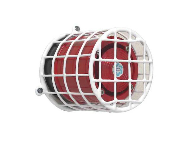 SAFETY TECHNOLOGY INTERNATIONAL STI-9615 Audible and Strobe Guard, Steel,