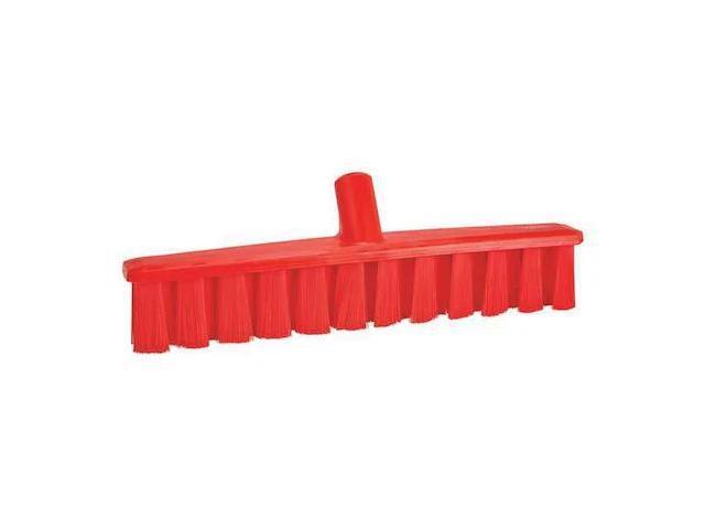 VIKAN 31734 15 1/4 in Sweep Face Broom Head, Medium, Synthetic, Red