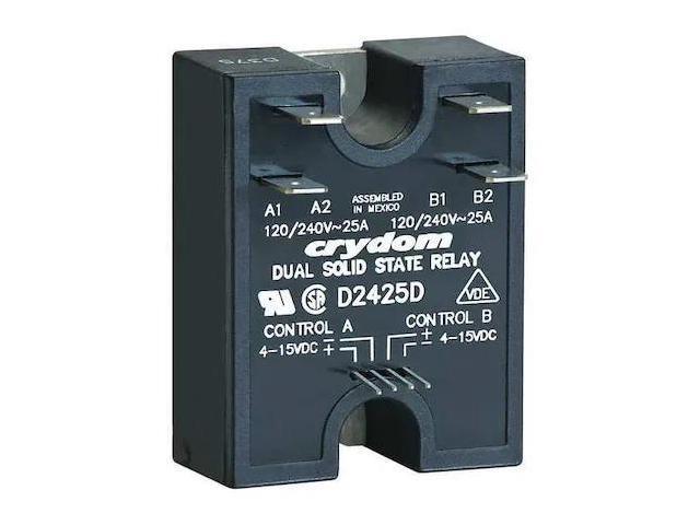 CRYDOM D2440D Dual Solid State Relay, 2 Phase, Screw Clamp, Panel, SCR