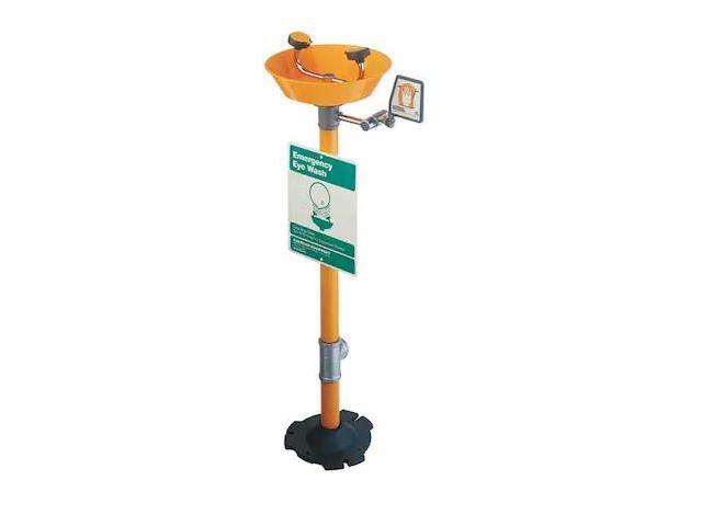 GUARDIAN EQUIPMENT G1760P Plumbed Eyewash, Floor Mount, Plumbed, 38 in H., 16