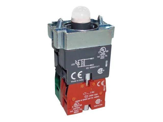 DAYTON 30G190 Lamp Module and Contact Block,1NO/1NC