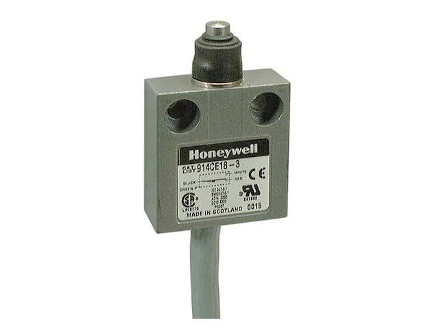 HONEYWELL 914CE18-3 Limit Switch, Plunger, 1NC/1NO, 5A at 240V AC, Actuator