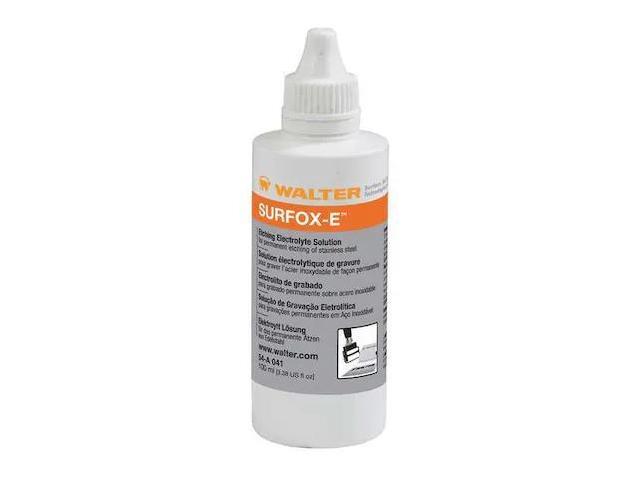 WALTER SURFACE TECHNOLOGIES 54A041 Etching Solution,3.4 oz.
