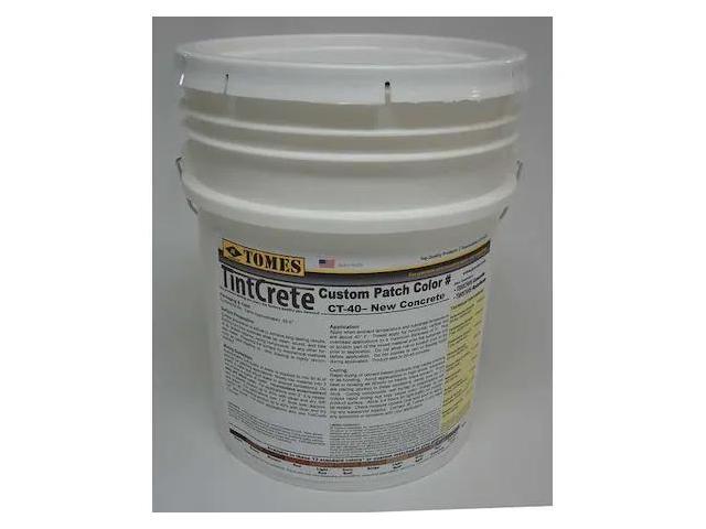 JE TOMES GRA-CT40-160 Concrete Patch and Repair, Pail, Gray, TintCrete
