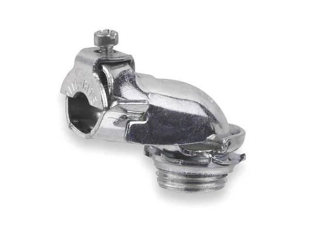 ABB 321-TB Flexible AC/MC Grounding Connector, 3/8 in, Threaded, Steel, Electro
