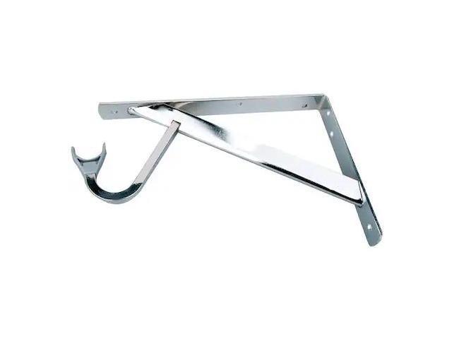 JOHN STERLING RP-0495-CH Shelf and Rod Bracket,Steel
