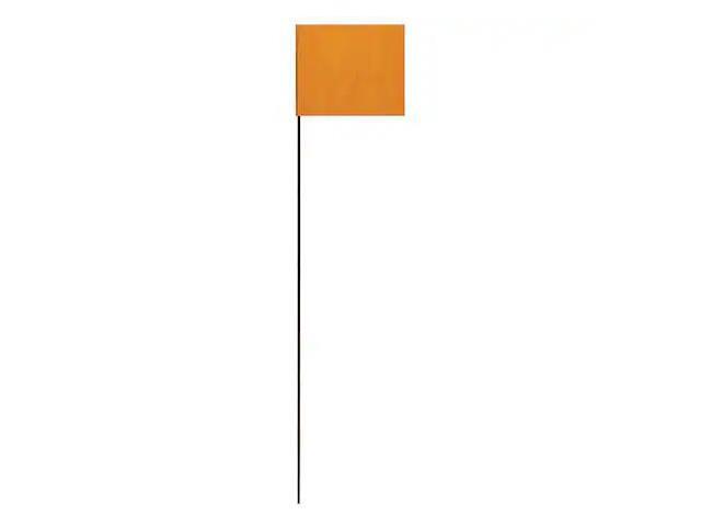 HY-KO SF-21/OG Marking Flag,Orange,Solid Pattern,PK25