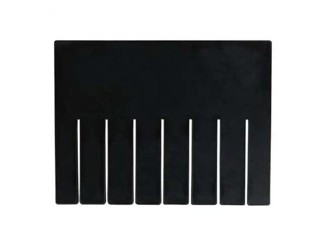 QUANTUM STORAGE SYSTEMS DS92080CO Plastic Divider, Black, 9 5/8 in L, 7 1/4 in